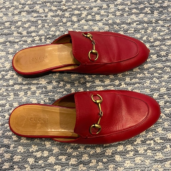 Gucci Princeton Mules Red size 39.5 - Picture 5 of 6